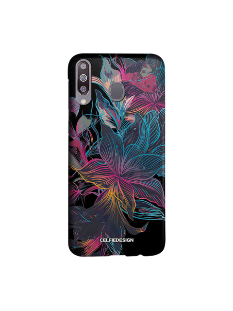 

CelfieDesign Multicoloured Neon Floral Print Samsung Galaxy M30 Mobile Back Cover, Multi
