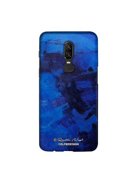 

CelfieDesign Blue & Black Horizon Rouble Nagi Quirky Sustainable OnePlus 6 Back Cover