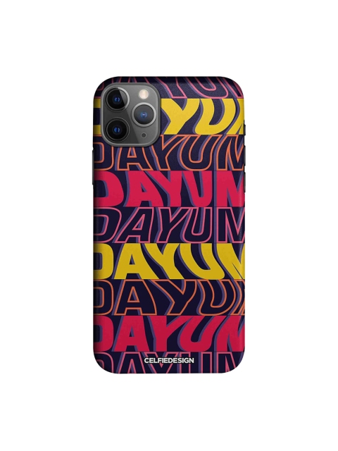 

CelfieDesign Navy Blue & Yellow Quirky Sustainable Dayum Apple iPhone 11 Pro Back Cover
