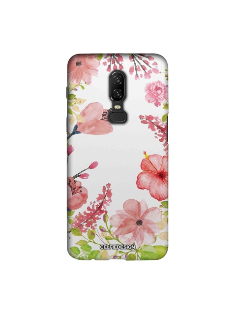 

CelfieDesign White & Pink Aquarelle Gardens OnePlus 6 Sustainable Back Cover