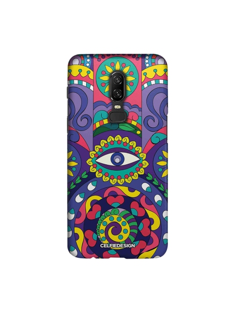 

CelfieDesign Purple, Yellow & Red Abstract Printed OnePlus 6 Back Cover