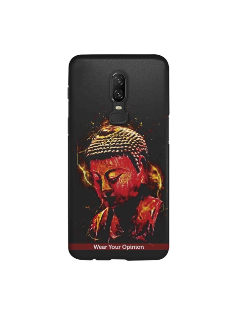 

CelfieDesign Black & Red Peace Buddha OnePlus 6 Sustainable Back Cover
