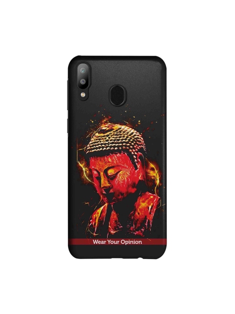 

CelfieDesign Black & Red Peace Buddha Samsung Galaxy M20 Mobile Back Cover