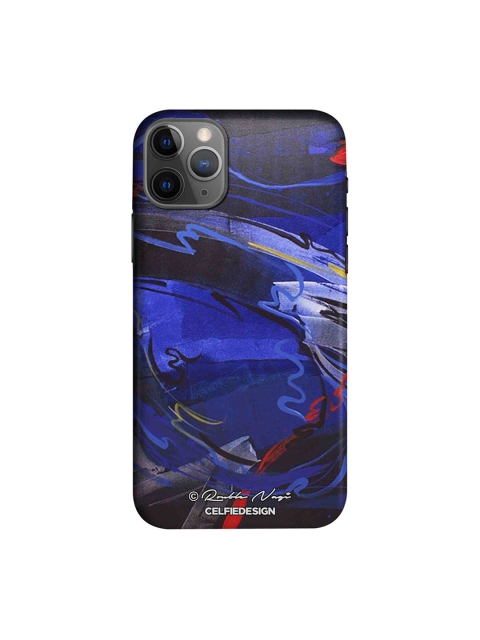 

CelfieDesign Black & Blue Abstract Sustainable Happy Sky Apple iPhone 11 Pro Back Cover