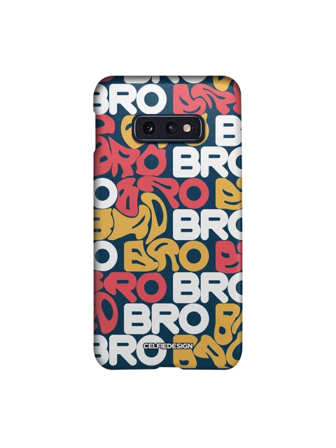

CelfieDesign Teal-Blue & Pink Bro Samsung Galaxy S10E Back Cover, Red
