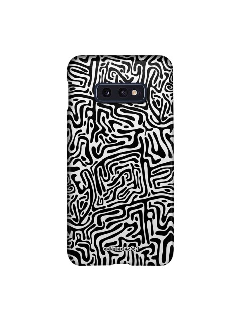 

CelfieDesign White & Black Maze Abstract Samsung Galaxy S10E Base 501 Back Cover