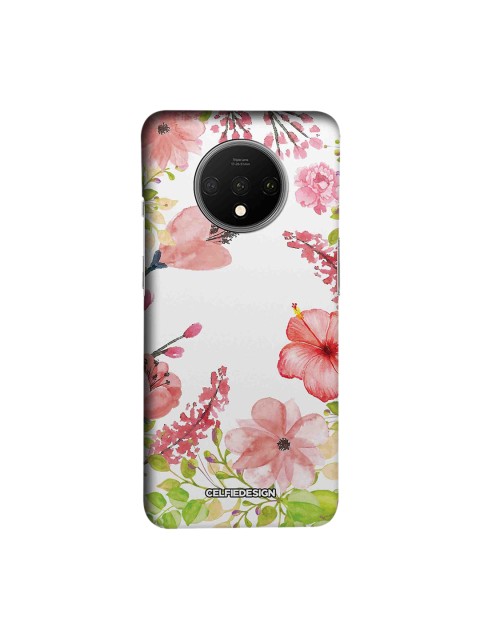 

CelfieDesign White & Pink Aquarelle Gardens OnePlus 7T Back Cover