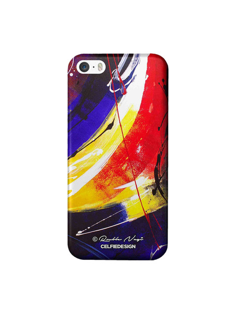 

CelfieDesign Red & Yellow Free Mind Rouble Nagi Quirky Sustainable Apple iPhone SE Back Cover