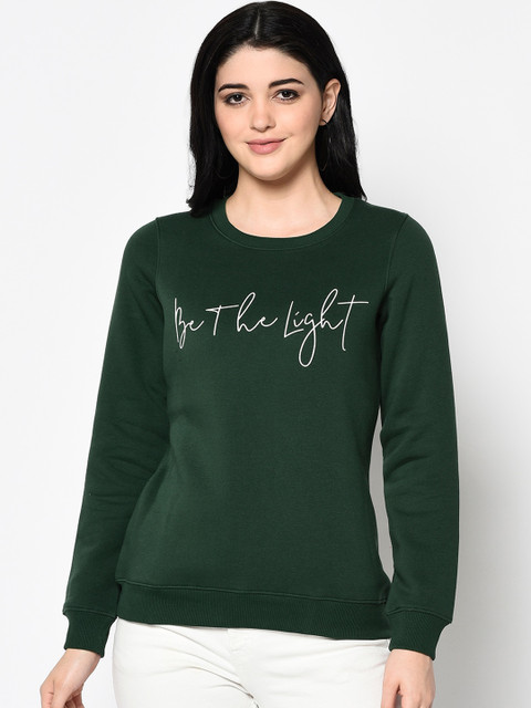

Trufit Women Green Printed Sweatshirt