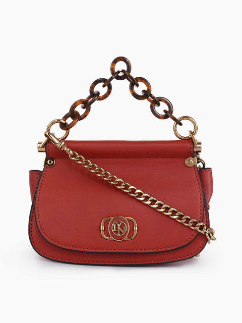 

LYN Orange Solid Sling Bag