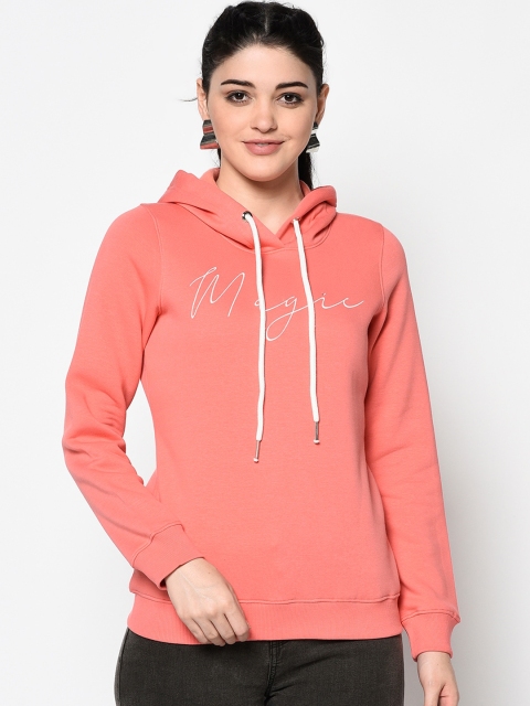 

Trufit Women Coral Pink Printed Sweatshirt