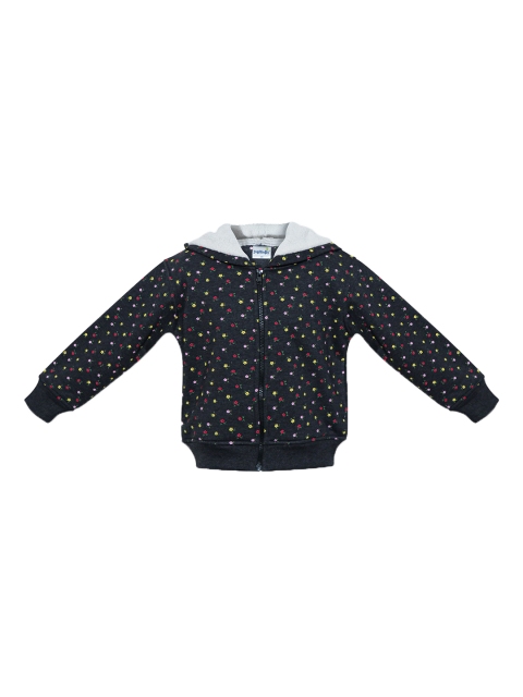 

Daffodils GIRLS WEAR Girls Charcoal Grey & Red Printed Sweatshirt