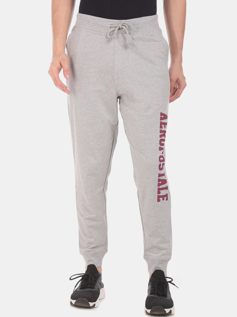 

Aeropostale Men Grey Melange Solid Joggers