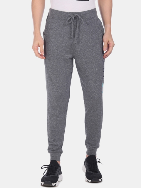 

Aeropostale Men Grey Melange Solid Straight-Fit Joggers