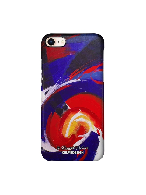 

CelfieDesign Navy-Blue & Orange Waves iPhone 8 Sustainable Case