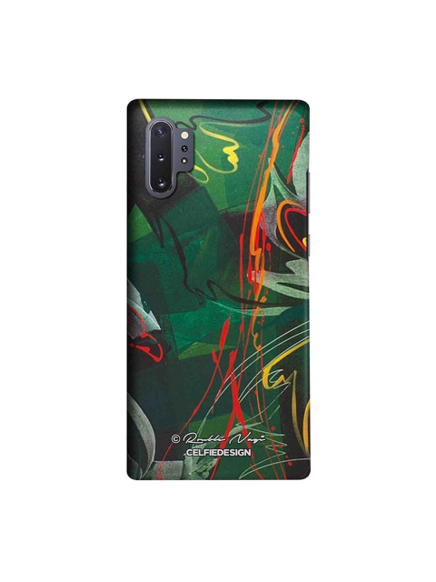 

CelfieDesign Green & Yellow Abstract Printed Samsung Galaxy Note 10 Plus Back Case