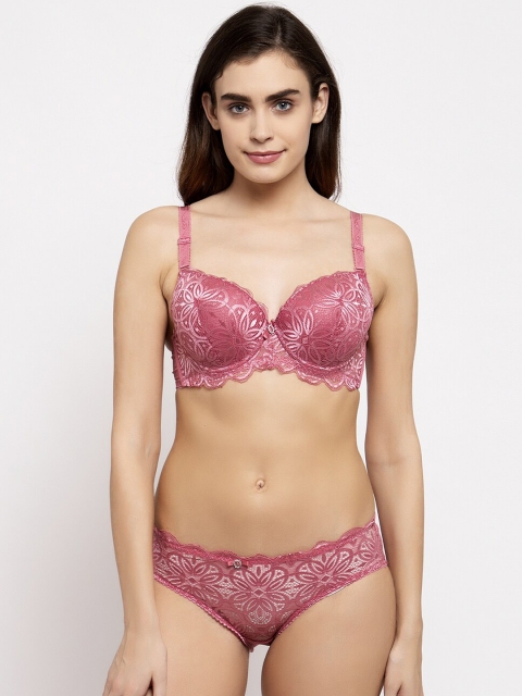 

Makclan Women Pink Lace Lingerie Set K23025LI