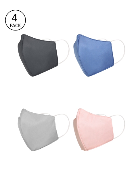 JS Care Unisex Pack Of 4 6-Ply Reusable N95 Masks, Pink