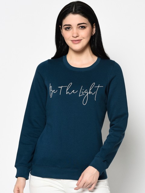 

Trufit Women Blue Printed Sweatshirt