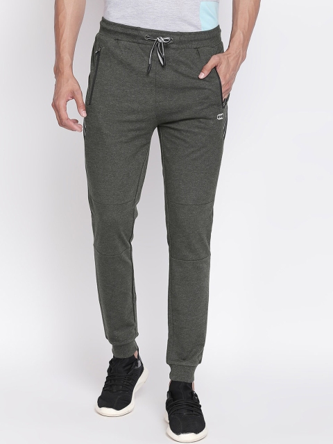 

Ajile by Pantaloons Men Olive Green Slim Fit Solid Joggers, Grey