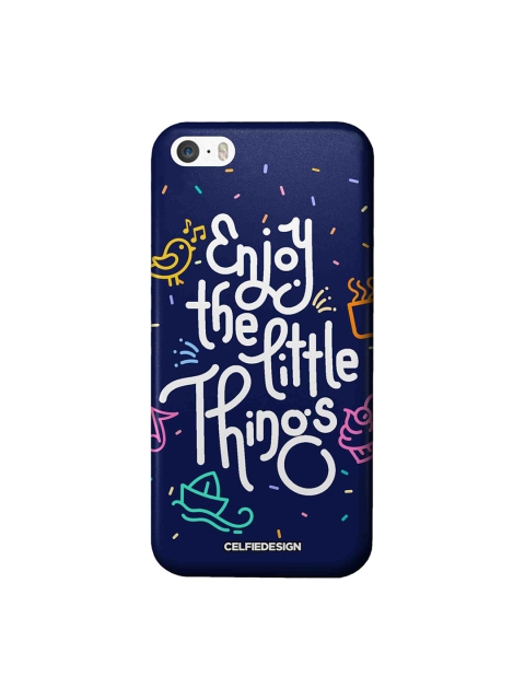 

CelfieDesign Blue & White Enjoy The Little Things iPhone SE Sustainable Case
