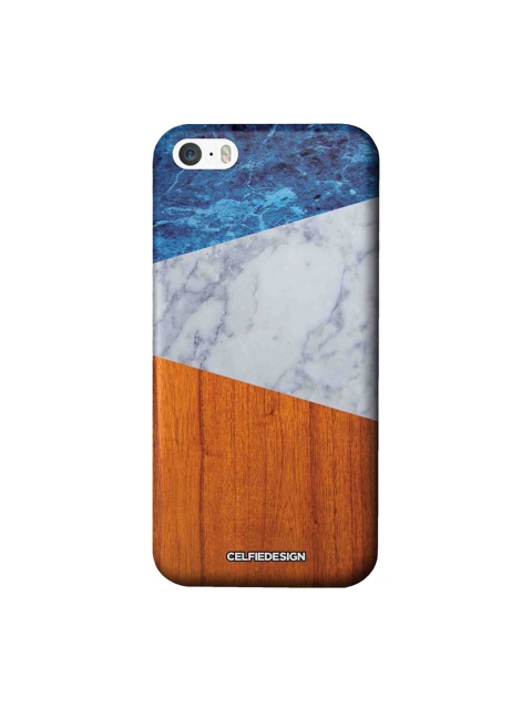 

CelfieDesign Brown & Blue Marble Wood iPhone SE Sustainable Case