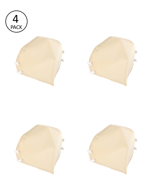 

JS Care Unisex Pack Of 4 White 6-Ply Reusable N95 Masks
