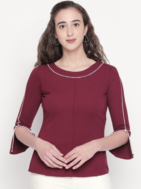 

Mesmerize Women Maroon Solid Top