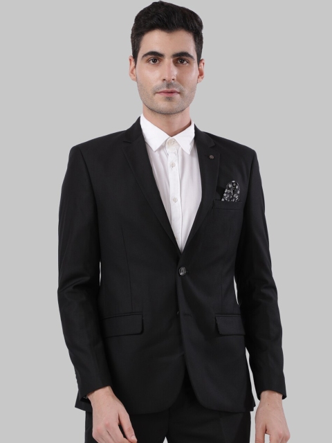 

Next Look Men Black Solid Single-Breasted Formal Blazer