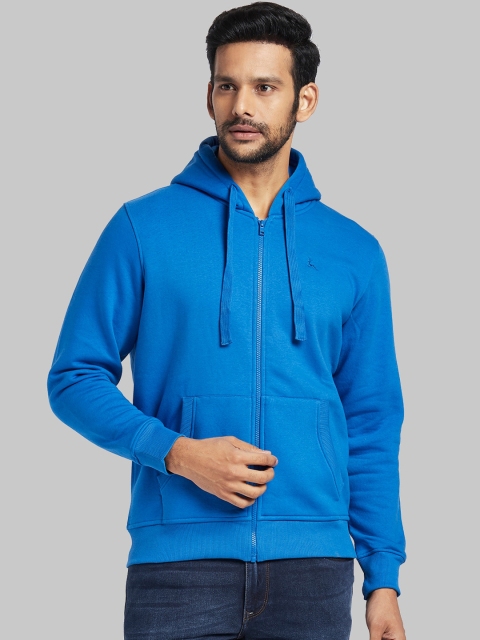 

Parx Men Blue Solid Sweatshirt