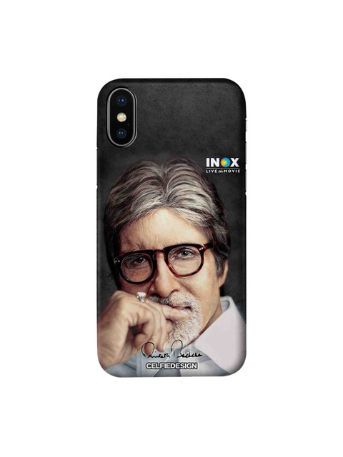 

CelfieDesign Black & White Inox BigB Printed Sustainable iPhone X Back Case