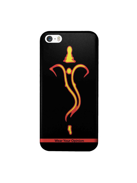 

CelfieDesign Black & Yellow Ganesha Neon iPhone SE Sustainable Case