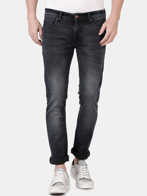 

VUDU Men Black Slim Fit Mid-Rise Clean Look Stretchable Jeans