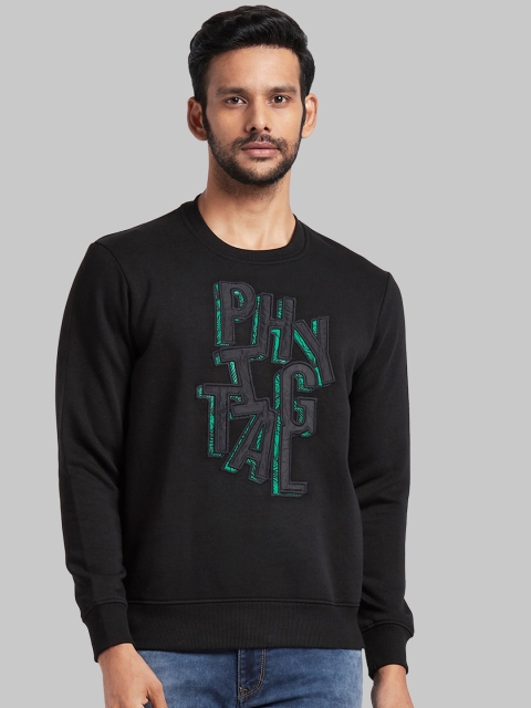 

Parx Men Black Printed Sweatshirt
