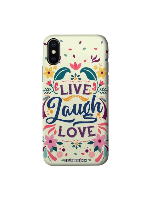 

CelfieDesign White & Blue Live Laugh Love iPhone X Sustainable Case