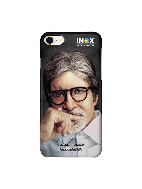 

CelfieDesign Black & Beige Inox BigB Quirky Sustainable Apple iPhone 8 Mobile Back Cover
