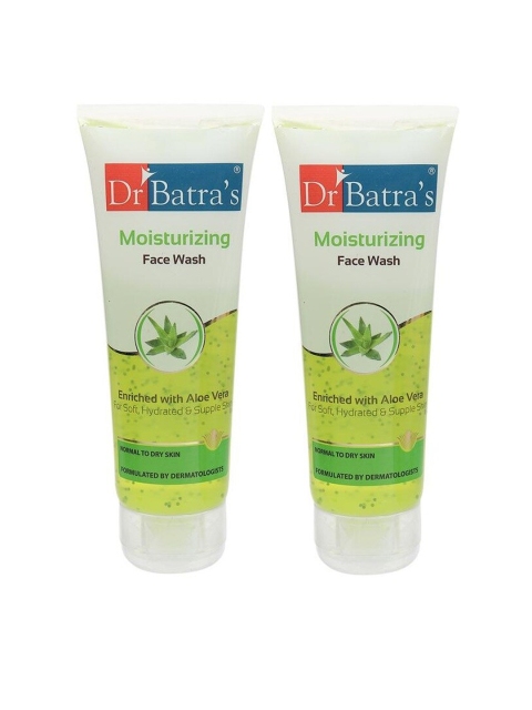 

Dr. Batras Unisex Set Of 2 Moisturizing Face Wash 200g, Green