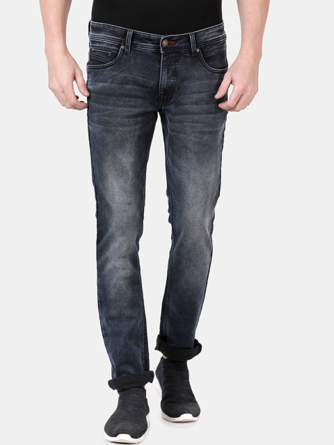

VUDU Men Navy Blue Slim Fit Mid-Rise Clean Look Stretchable Jeans