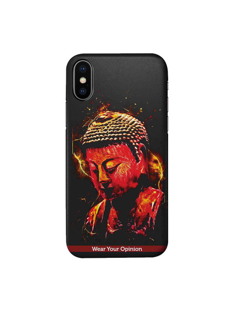 

CelfieDesign Black & Red Peace Buddha iPhone X Sustainable Case