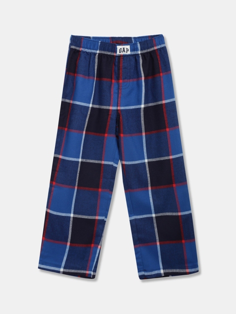 

GAP Boys Blue Plaid Flannel PJ Pants