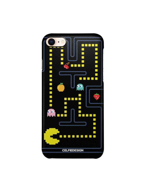 

CelfieDesign Black & Yellow Pacman Printed Sustainable iPhone 8 Back Case