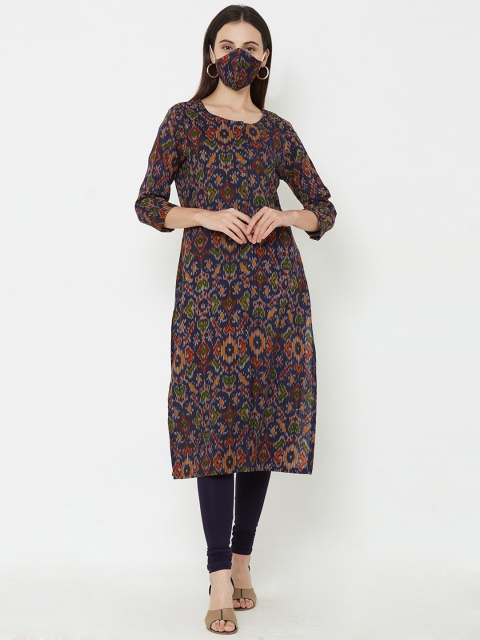 

FASHOR Women Multicoloured Solid A-Line Kurta, Multi