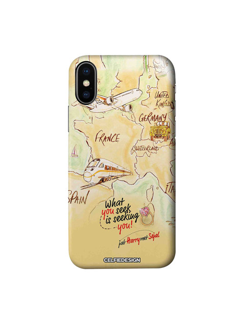 

CelfieDesign Beige & Green Jab Harry Met Sejal Bollywood Quirky Sustainable Apple iPhone X Mobile Back Cover