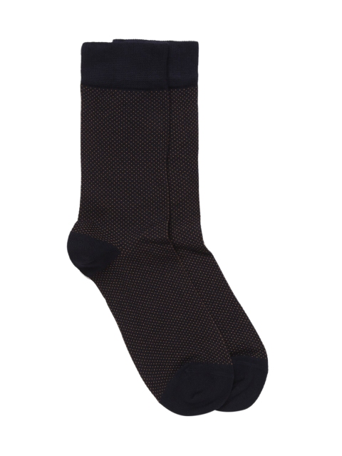 

LINDBERGH Men Brown & Black Patterned Above Ankle-Length Socks