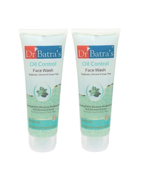 

Dr. Batras Unisex Set Of 2 Oil Control Face Wash 200g, Blue