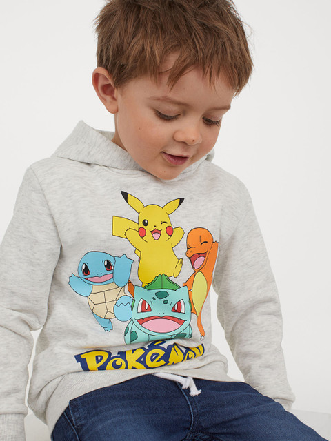 

H&M Boys Grey Printed Hoodie