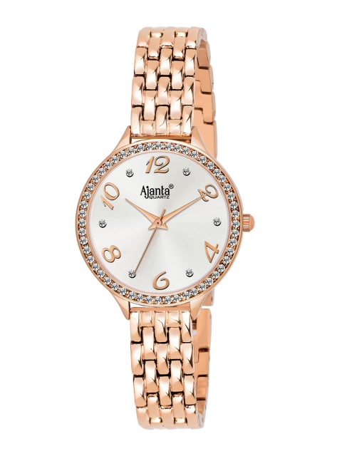 

Ajanta Women Rose Gold & White Analogue Watch Ajanta_AWC111ESL/5-Rose