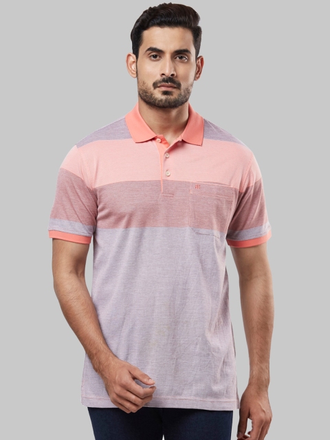 

Raymond Men Red Checked Polo Collar T-shirt