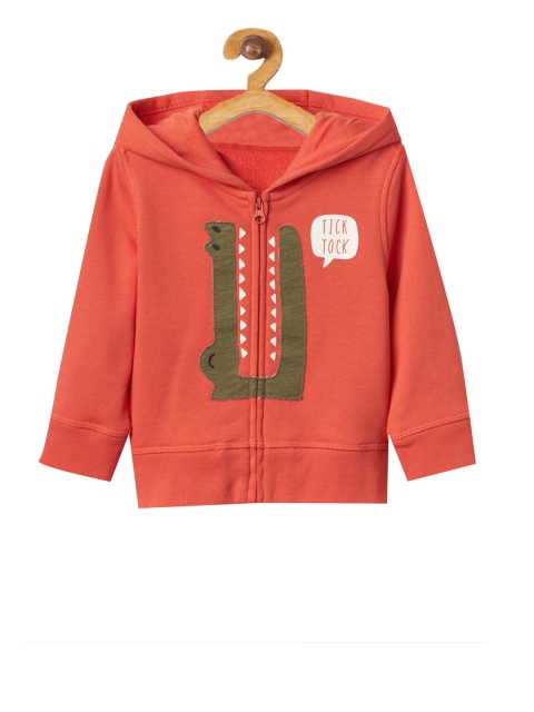 

GAP Boys Red Printed Hooded Sweatshirt
