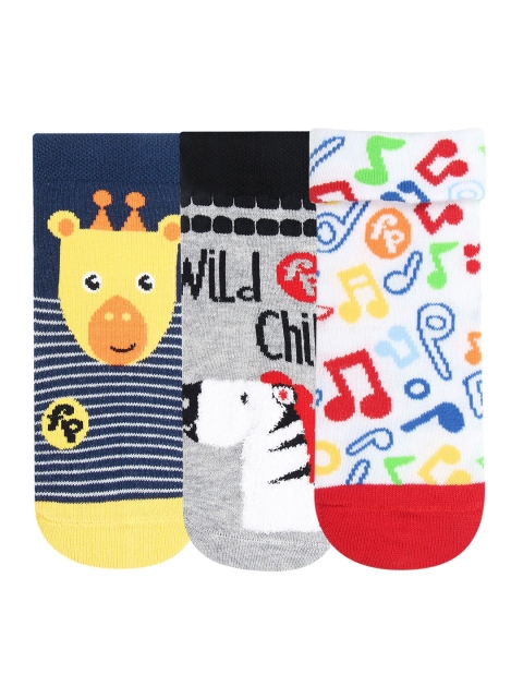 

Bonjour Infant Boys Pack Of 3 Multicoloured Ankle-Length Socks, Multi